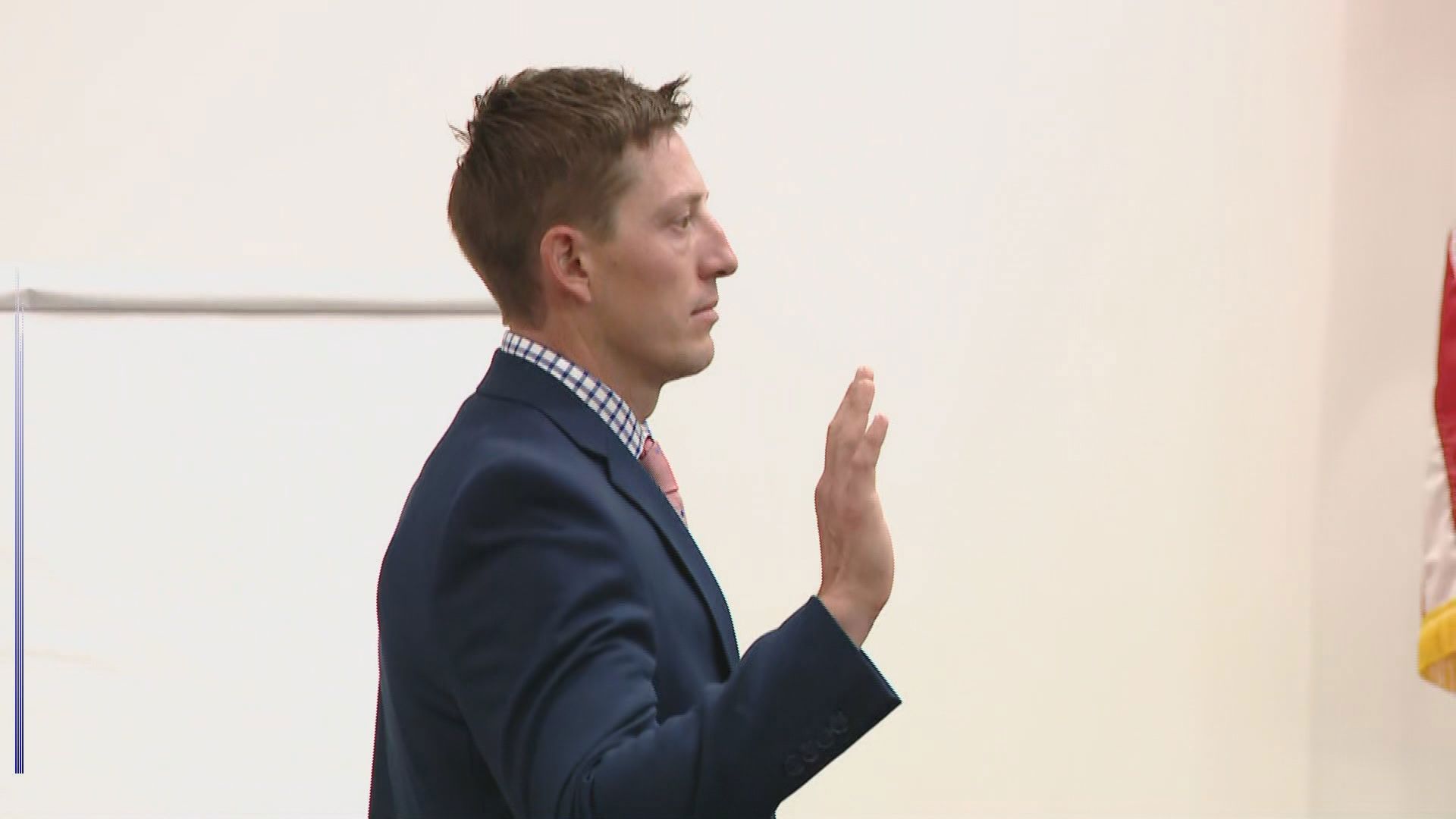 Former GRPD Officer Christopher Schurr is sworn in and testifies in front of the jury in his murder trial. 