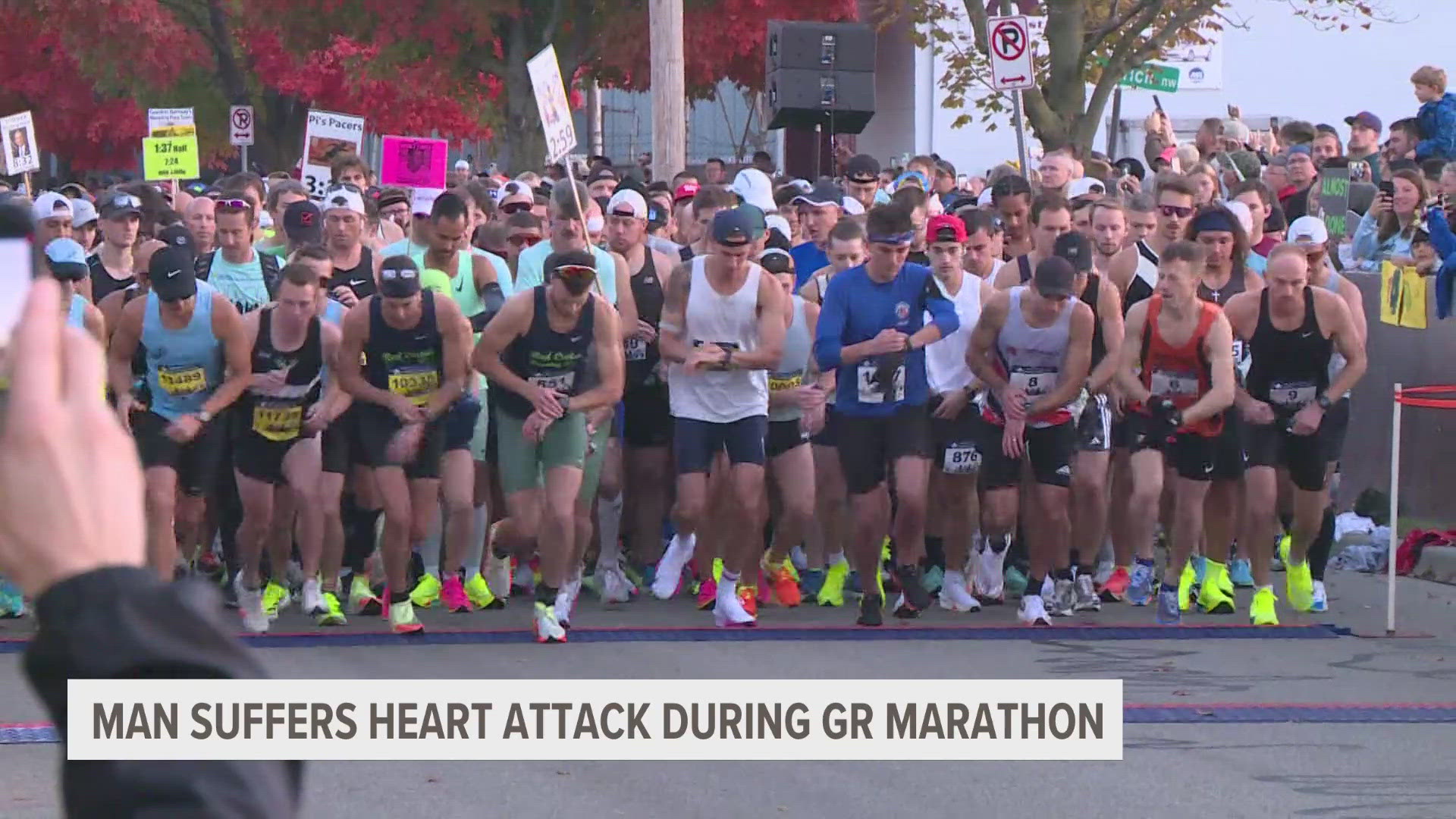 Forty-Seven-year-old Tim Ruff from Wyoming said he was on the fourth mile of the run when he felt a sensation in his legs.