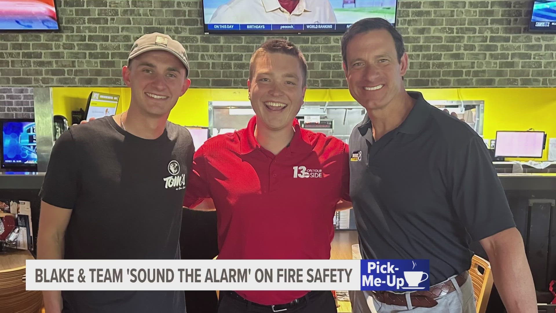 Blake participated in the "Sound the Alarm" challenge, where he helped raise money for fire safety and took down five super-spicy wings.