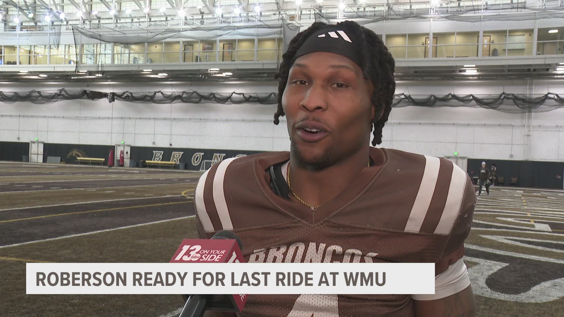 Western Michigan linebacker Damari Roberson's time in college football is coming to an end.