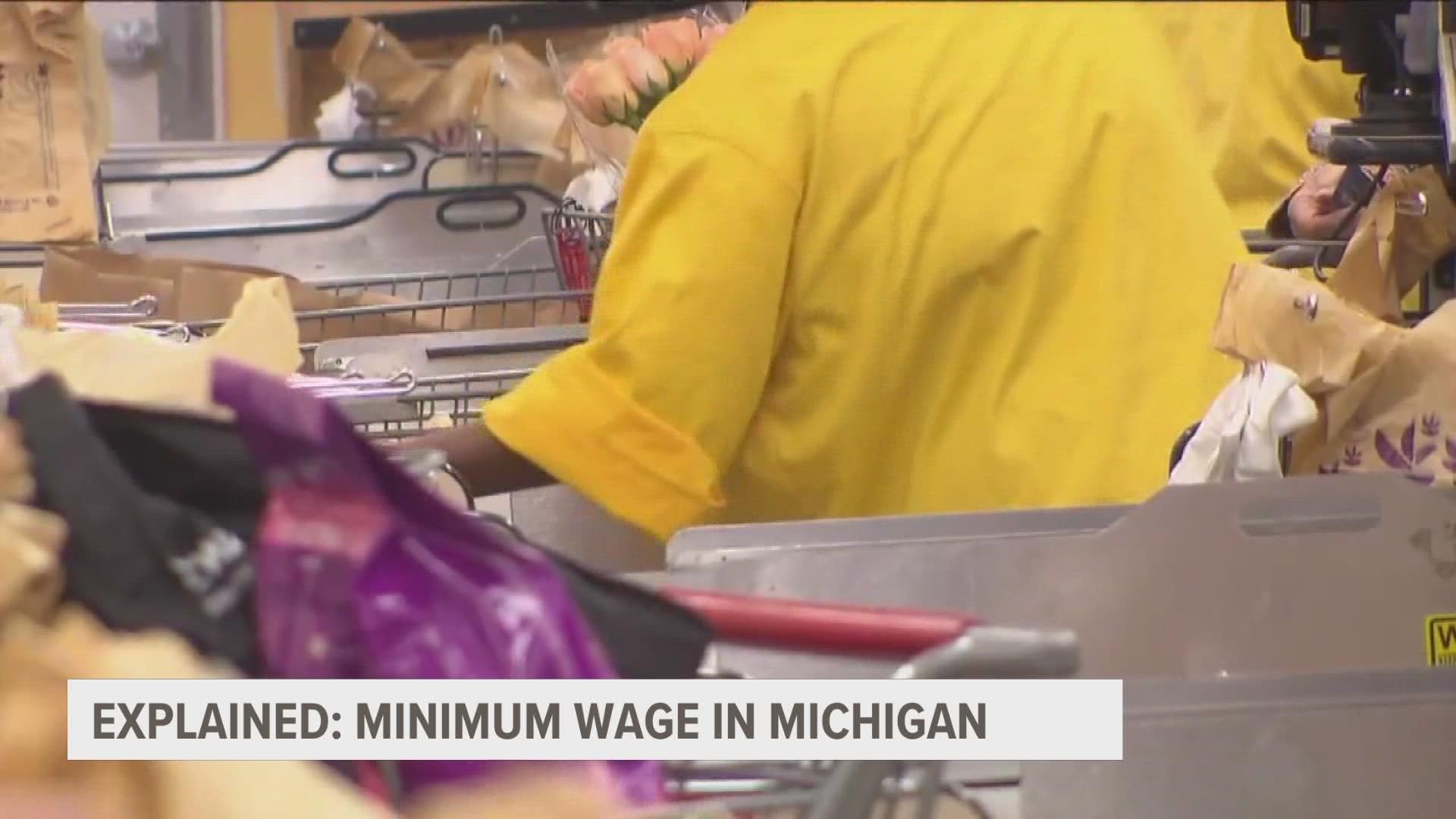 What is Michigan's minimum wage in 2023?