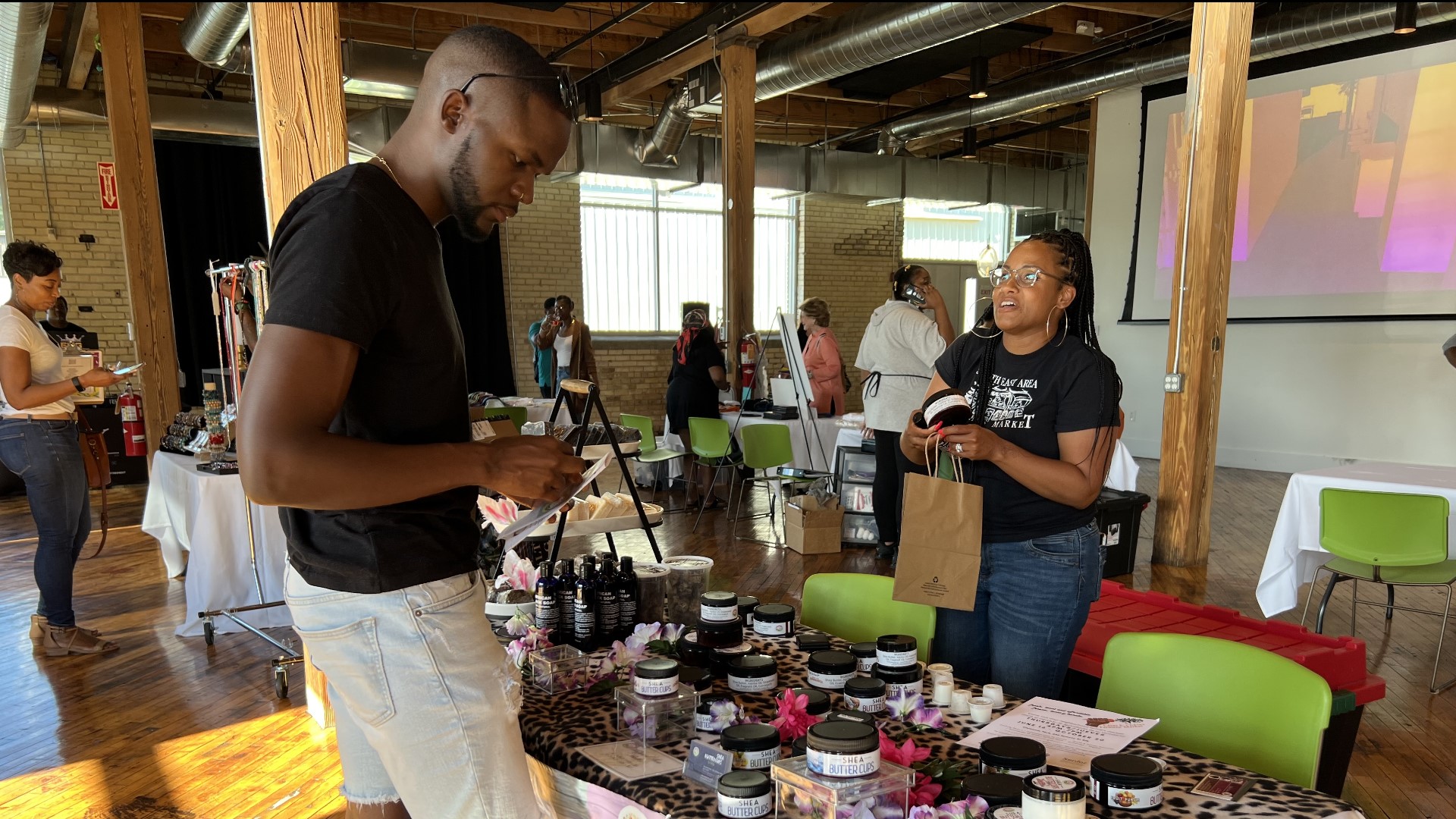 The Center for Community Transformation hosted several Black-owned businesses Thursday, giving consumers a chance to shop small and local.