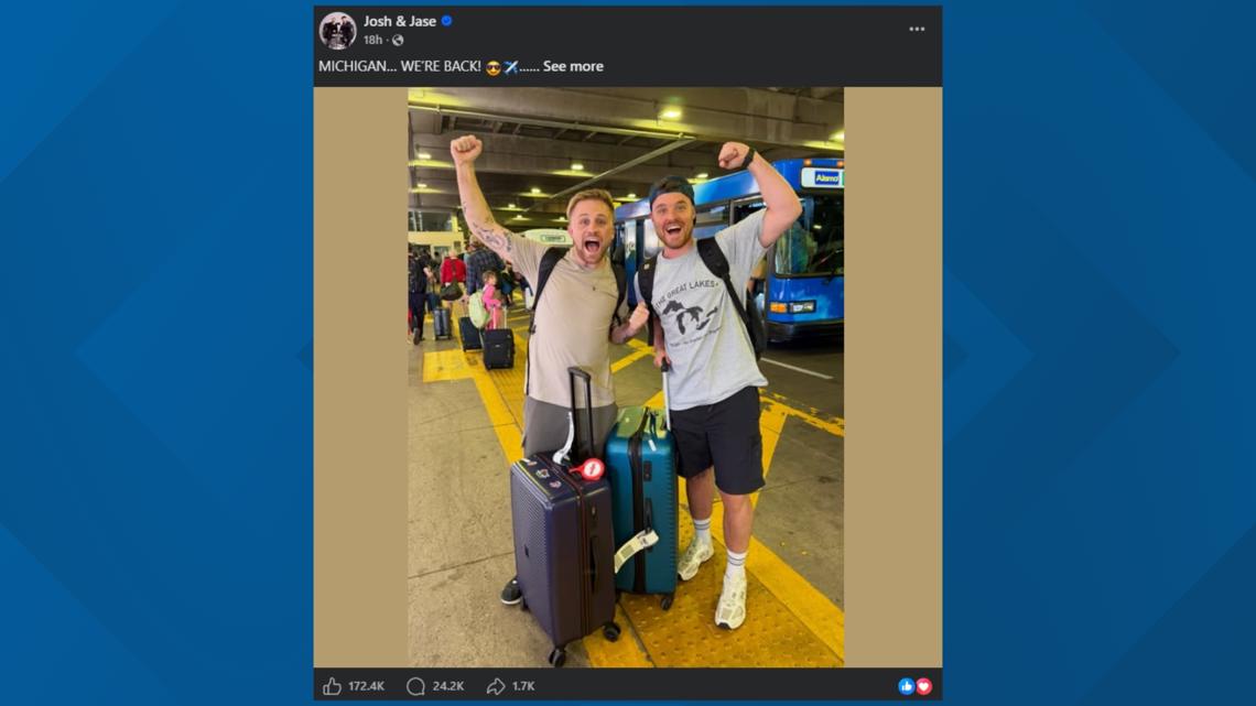British TikTok duo Josh & Jase are back in Michigan