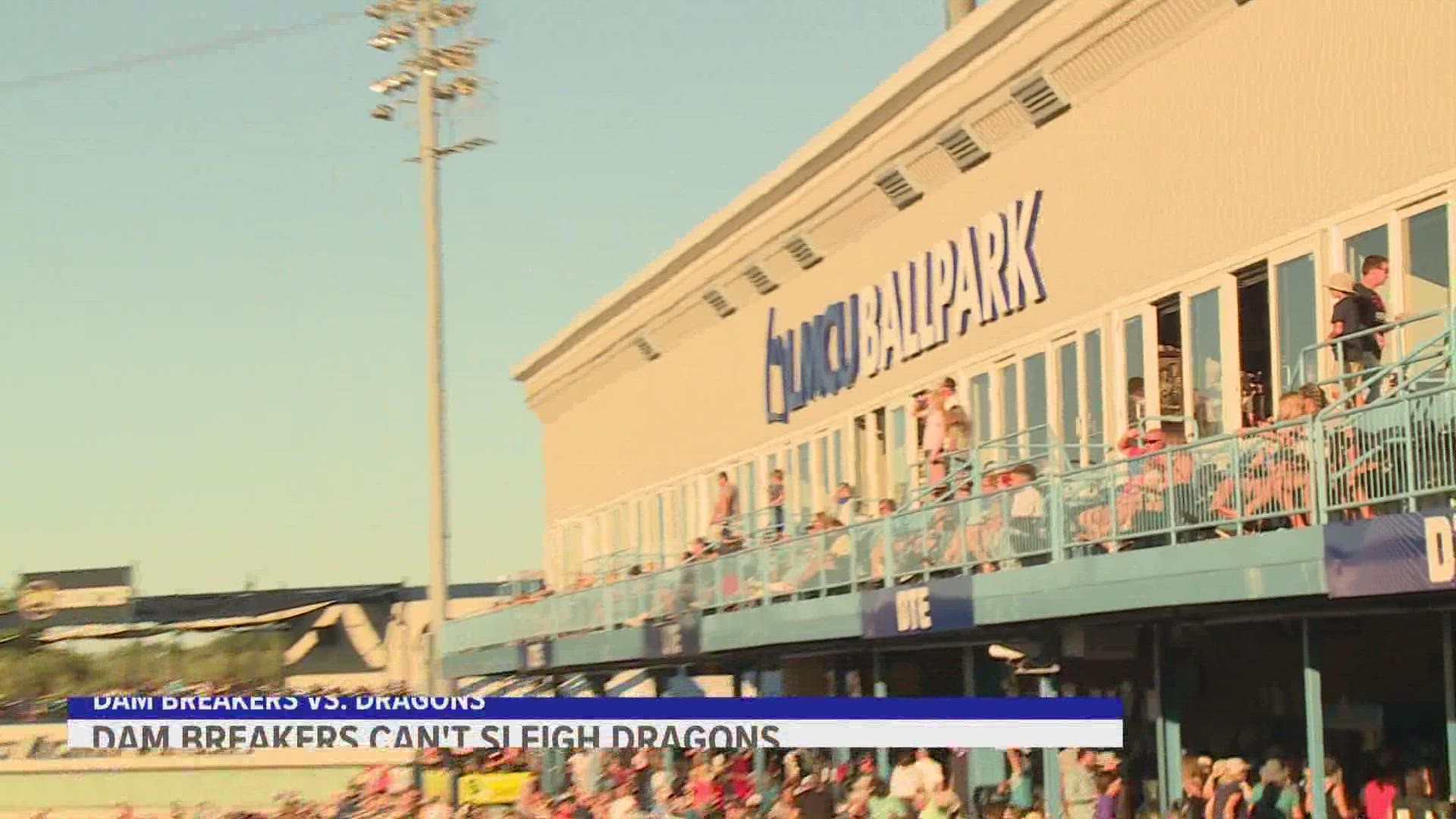 The West Michigan Whitecaps turned into the West Michigan Dam Breakers on Saturday night to raise awareness for the Grand River Restoration project.