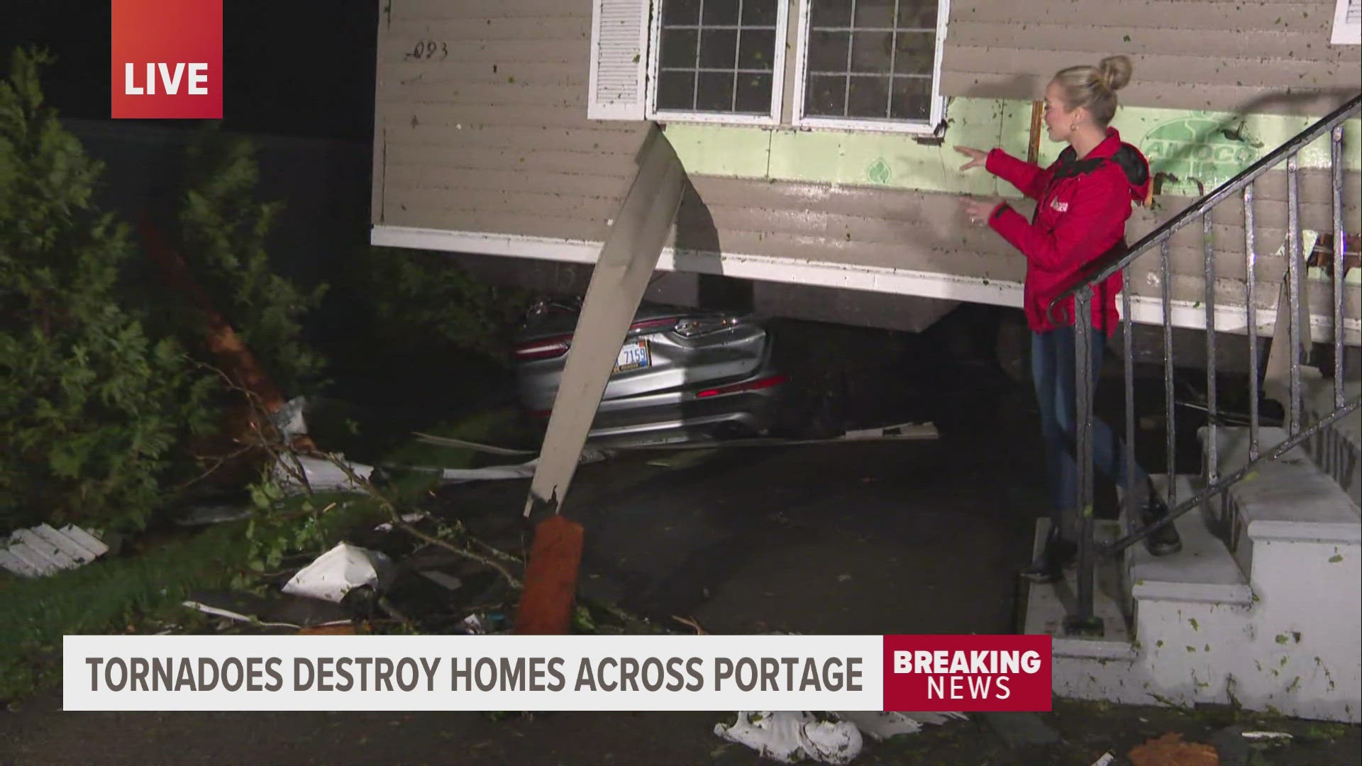 Multiple tornadoes hit the Portage area Tuesday, causing severe damage to homes and businesses.