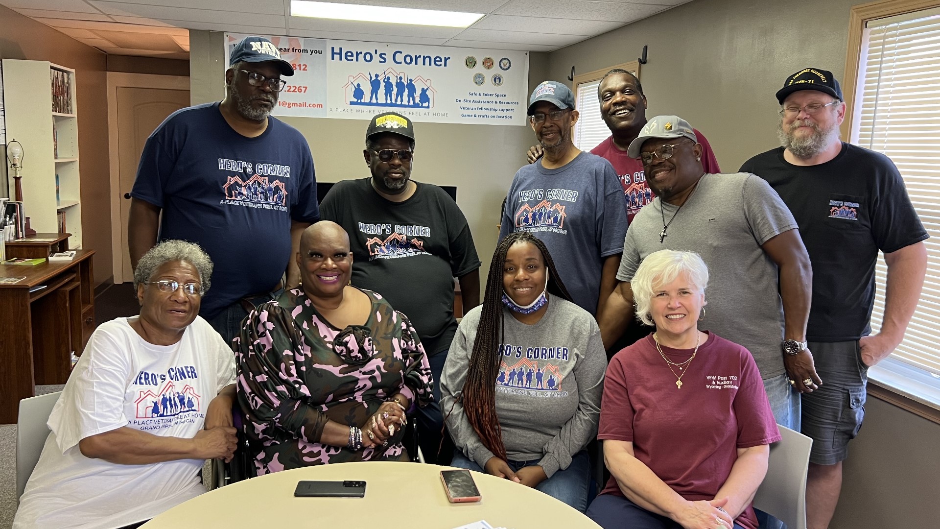 Hero's Corner held their first meeting in April at Marge's Donut Den in Wyoming. Since then, the drop-in center for veterans has found a place to call their own.