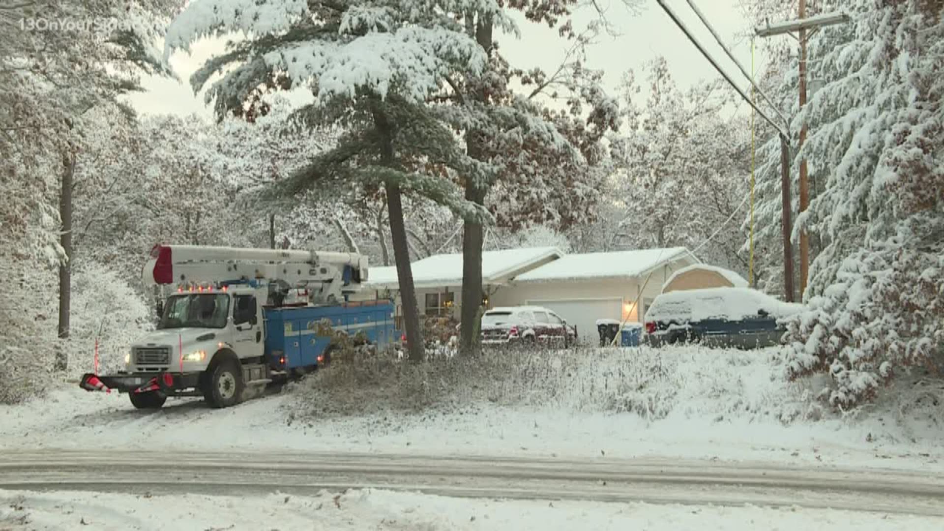 A number of communities in Muskegon County were hit hard with the "impactful snow" Wednesday, a few thousand people woke up this morning without power.