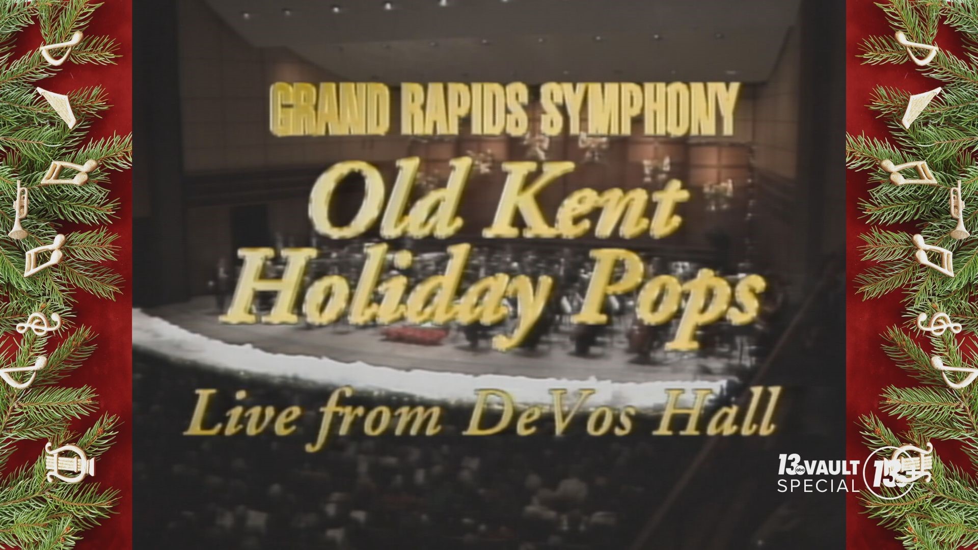 Take a trip back in time to 1995 for the Grand Rapids Symphony's Old Kent Holiday Pops concert live from DeVos Hall. Hosted by Juliet Dragos and Lee Van Ameyde.