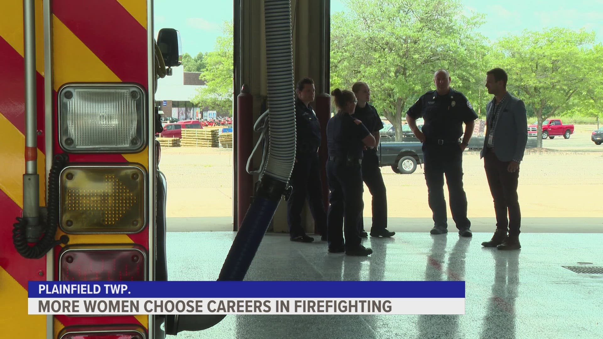 Women take over the Plainfield Twp. Fire Station 3 Monday