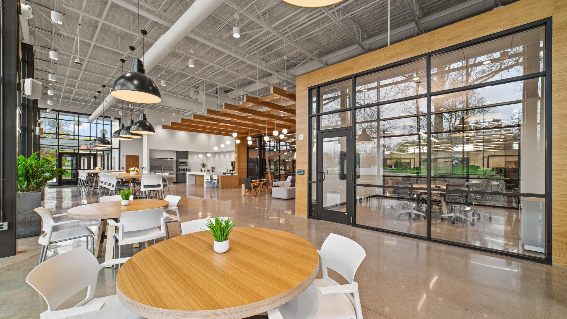Wolverine Worldwide is showing off its recently renovated global headquarters in Rockford, Michigan.
