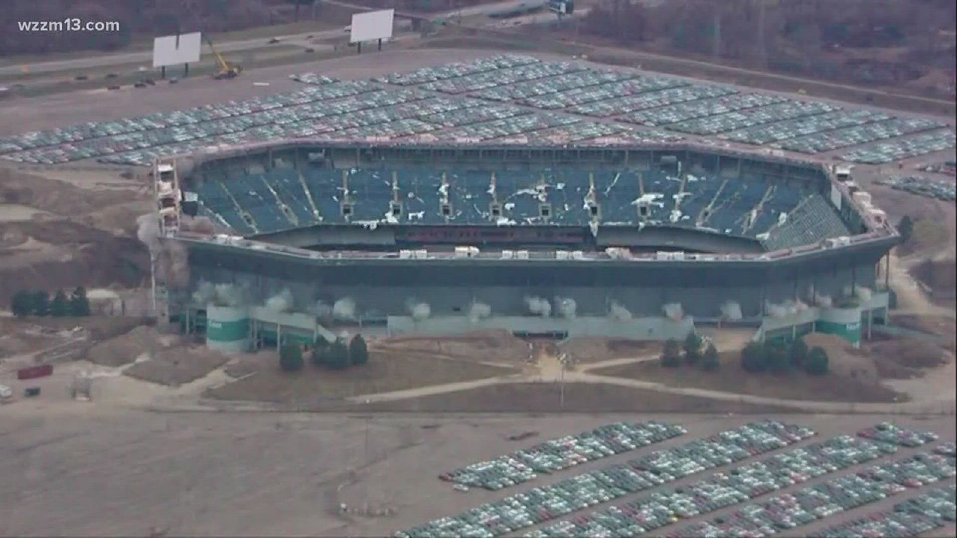 Watch a successful implosion of the Silverdome