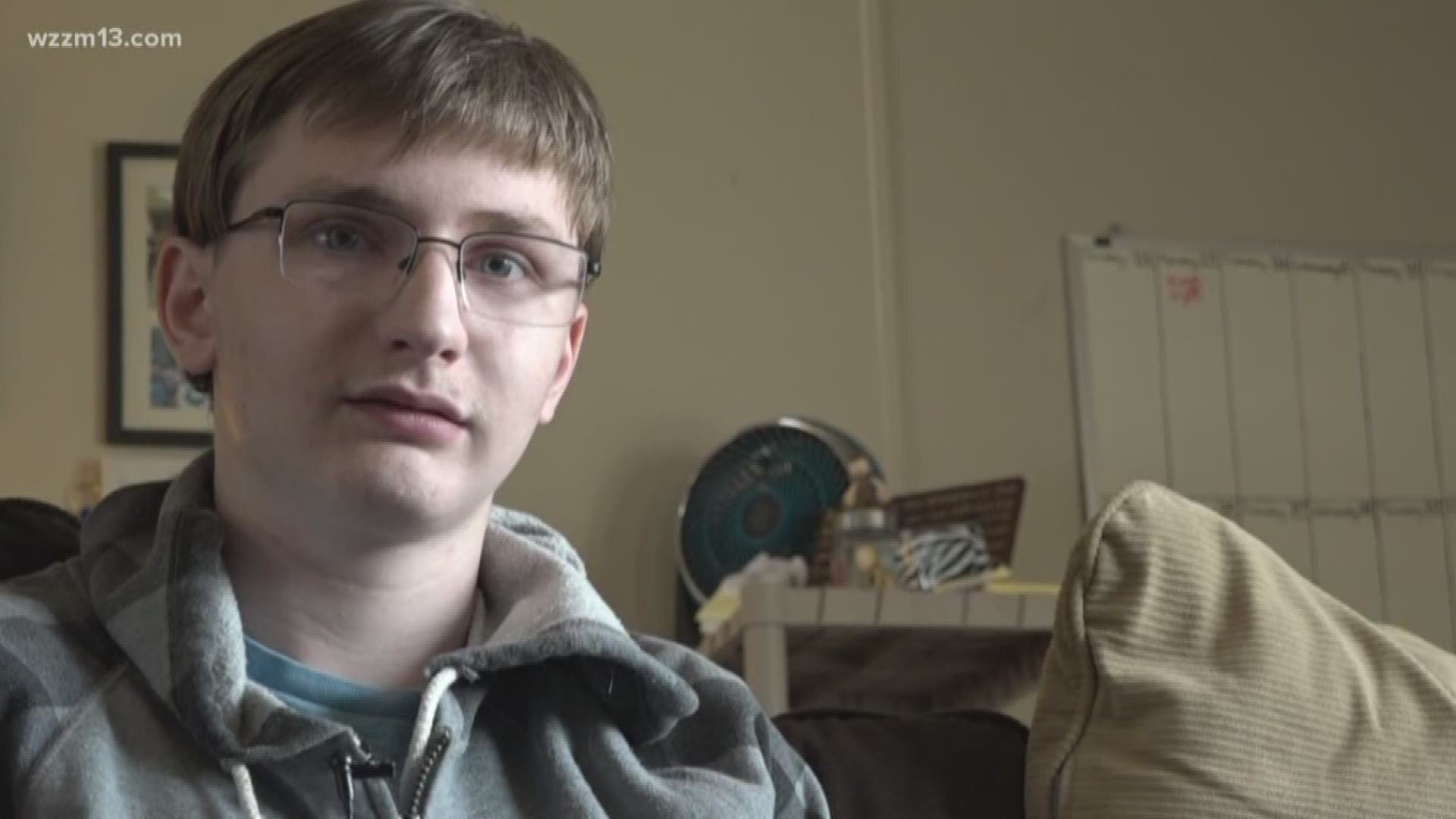 Autistic son charged with domestic violence