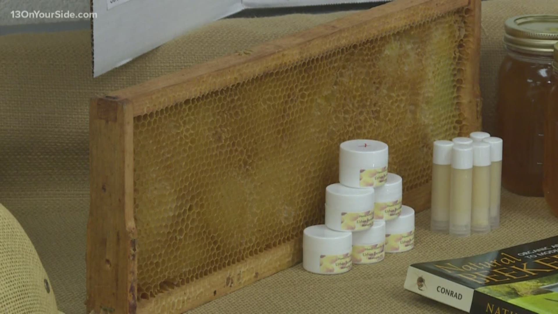 Two student members of Future Farmers of America have taken their beehive and made it a business by crafting bee wax cream and lip balm.