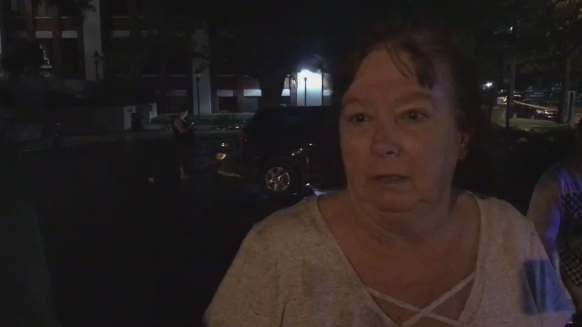 Woman's windshield was hit by stray bullet