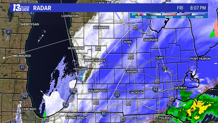 Snowfall Wrapping Up In West Michigan! | Wzzm13.com