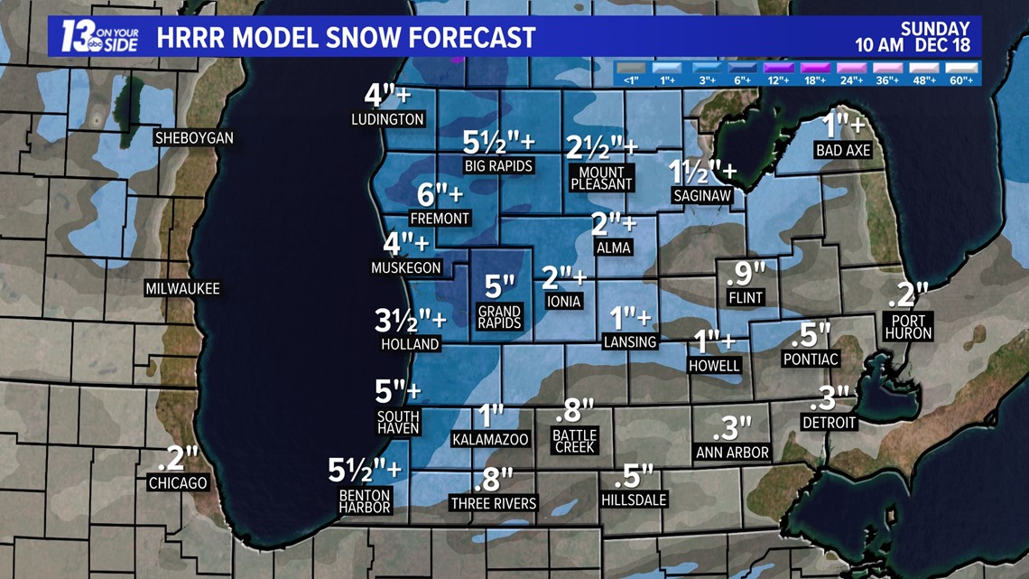 LakeEffect Snow Continues To Impact West Michigan!