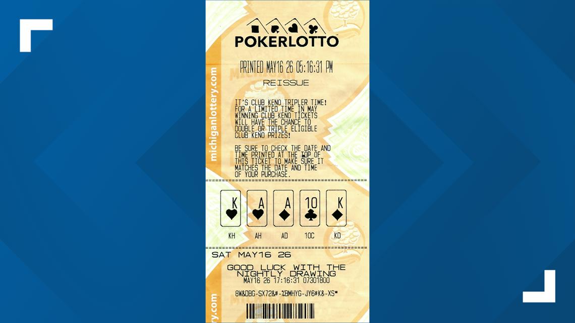 Michigan woman wins $100K playing Poker Lotto game