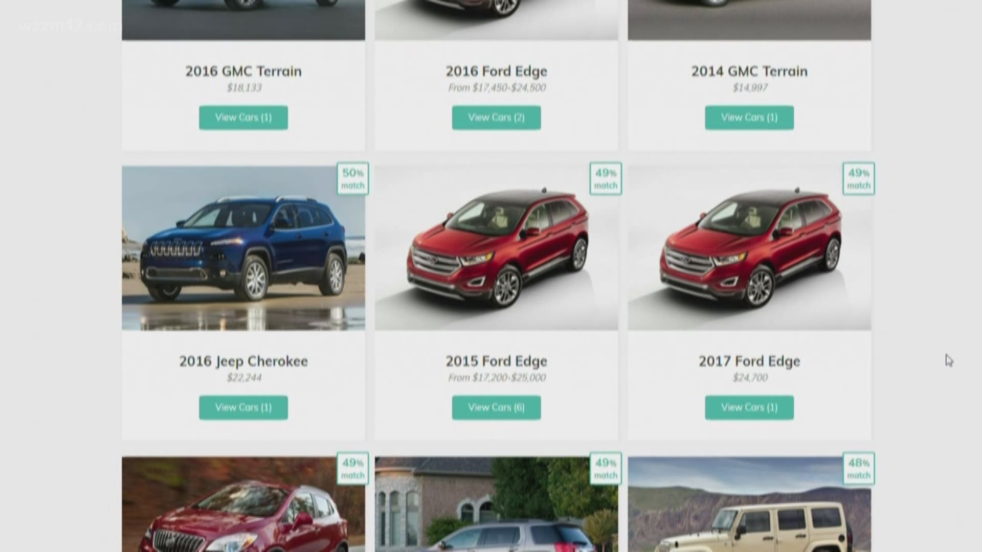 Finding your new car online