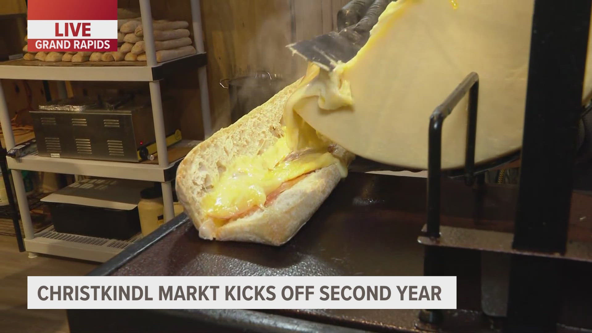 The market has only been open for a few hours and the cheese is already a hit.