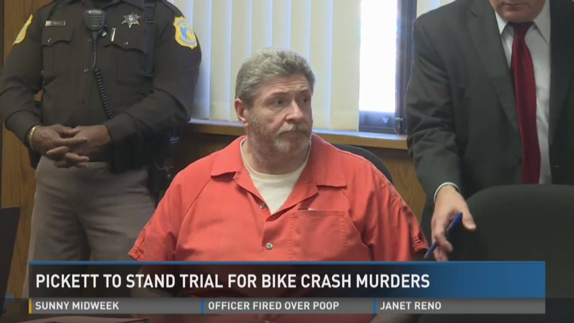 The man accused of running down a group of bicyclists near Kalamazoo, killing five people, is headed to trial on murder charges.