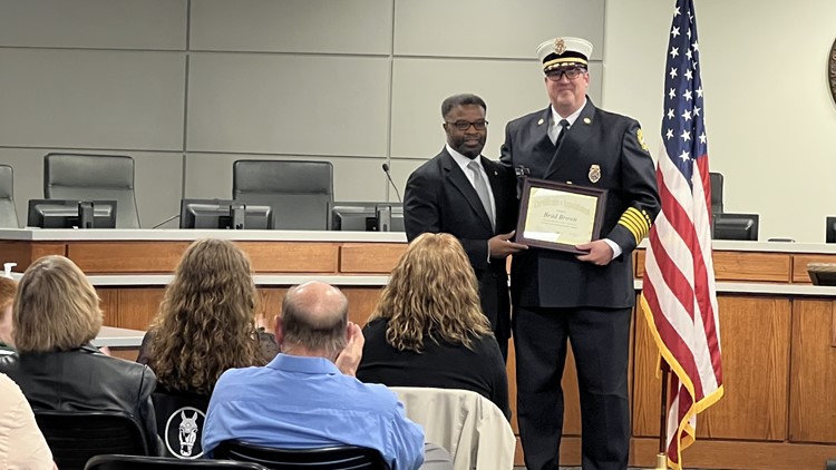 New Grand Rapids fire chief gets emotional after swearing in, shares priorities