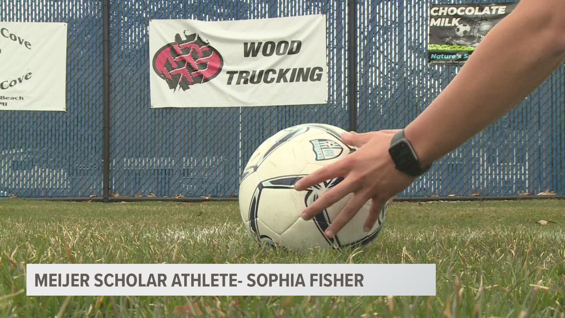 The 18-year-old Mona Shores soccer star is headed to Michigan next fall where she plans to study biology.