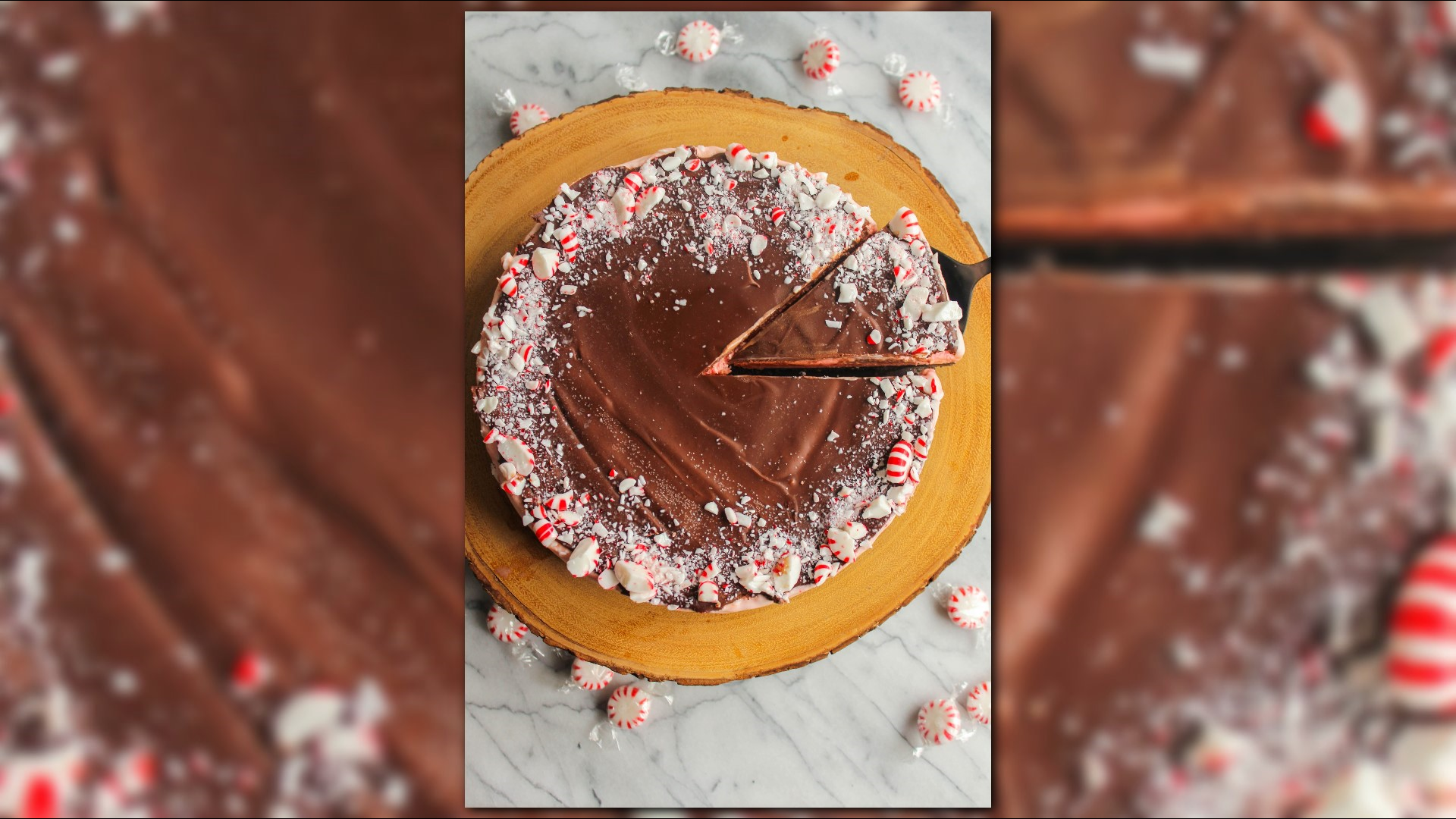 Chocolate Peppermint Ice Cream Cake