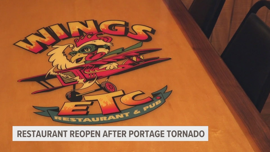 Portage restaurant reopens after being damaged by tornado in May