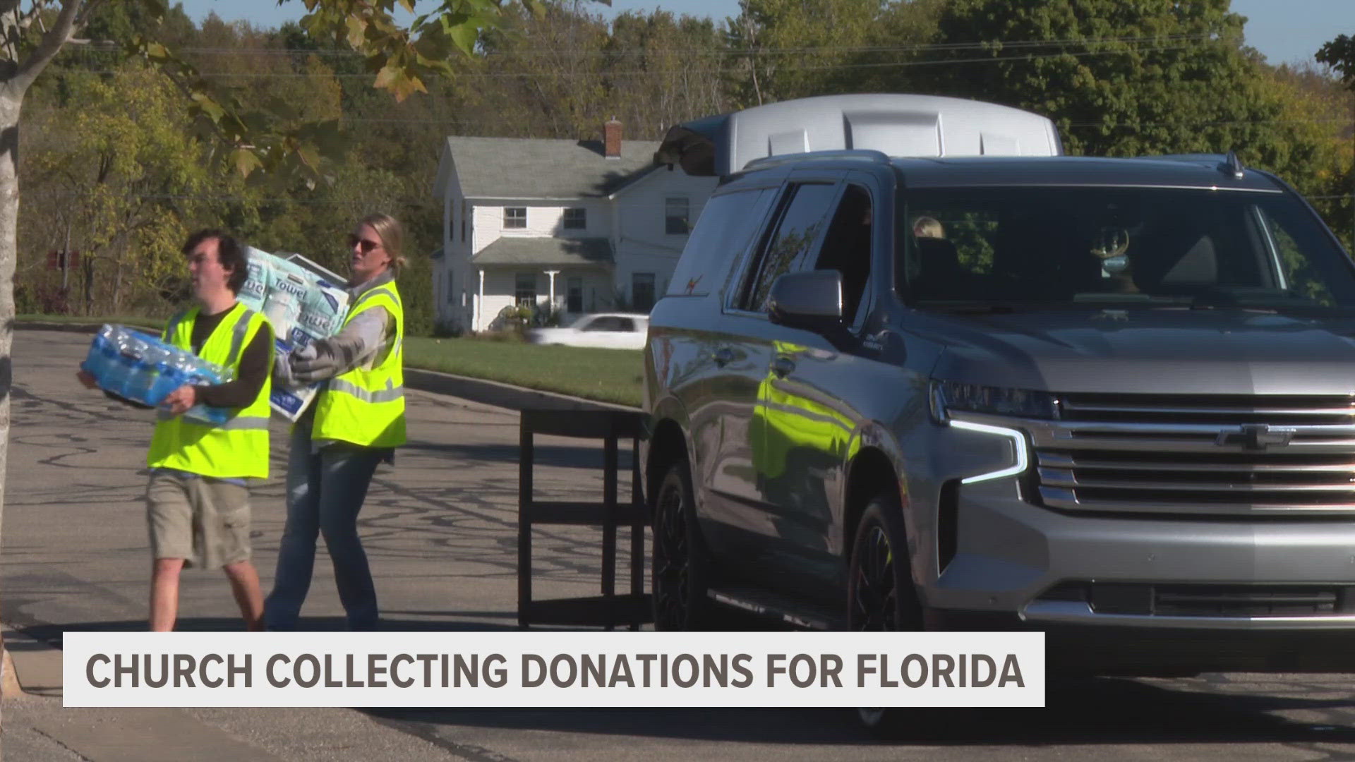 Chapel Pointe in Hudsonville is collecting food and water, along with personal hygiene and household items.