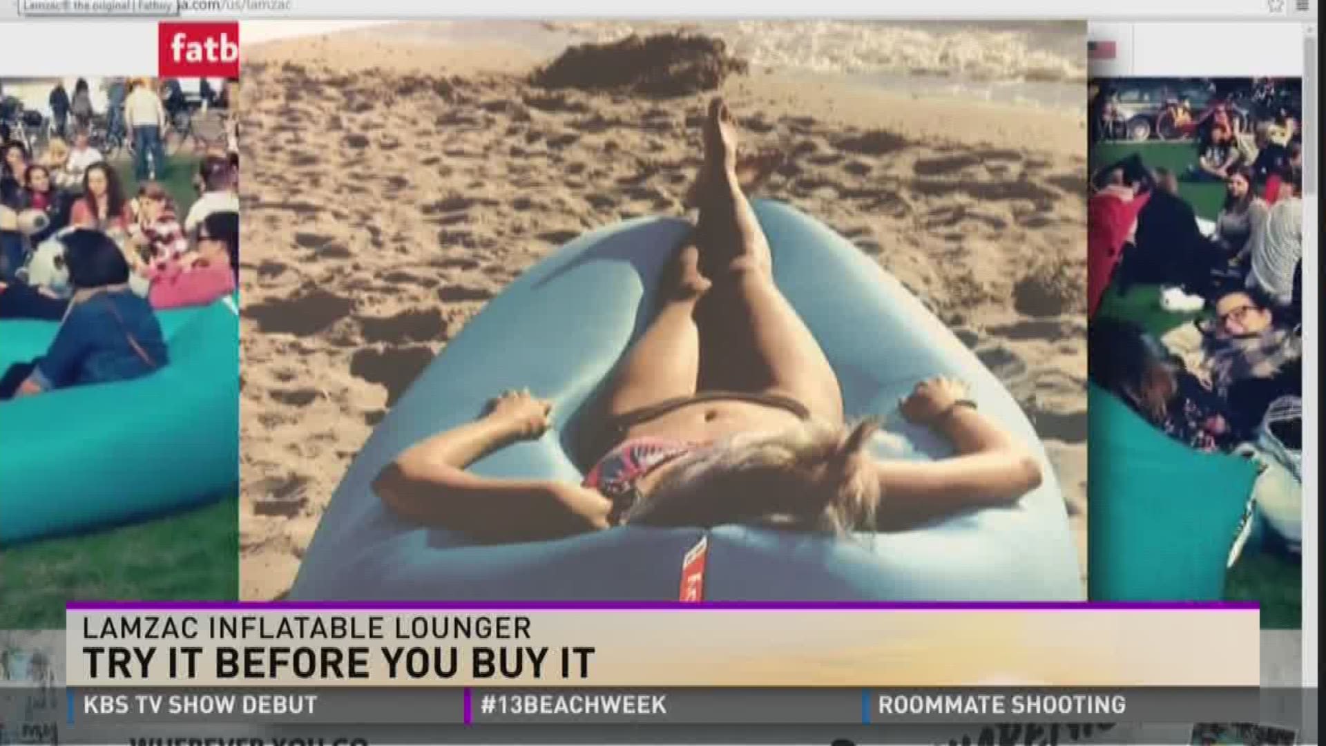 Lauren Stanton tried out an inflatable chair you can take with you, whether you're going to the beach or elsewhere.