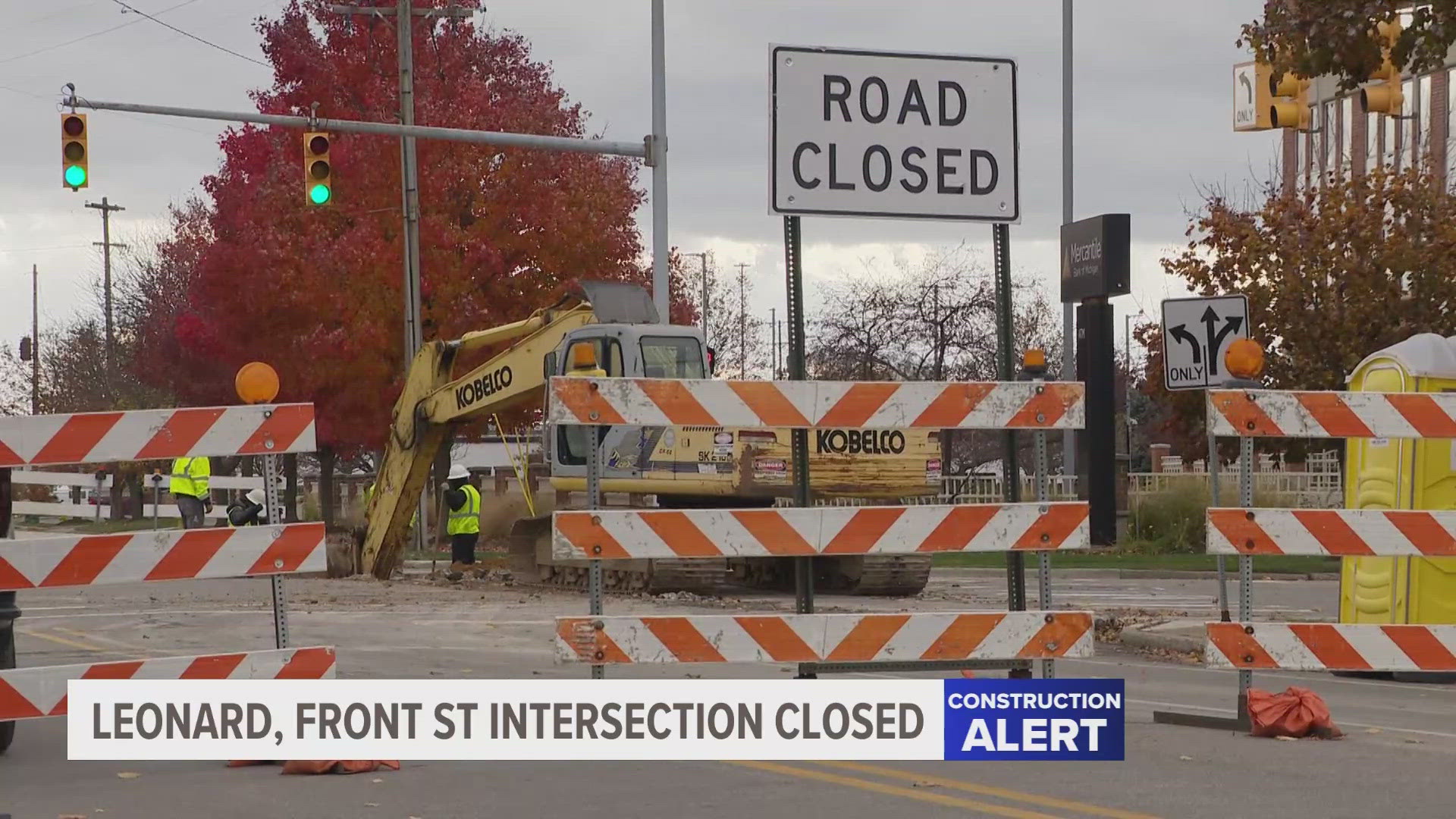 The city will close the intersection to begin work on underground electric and communications lines.