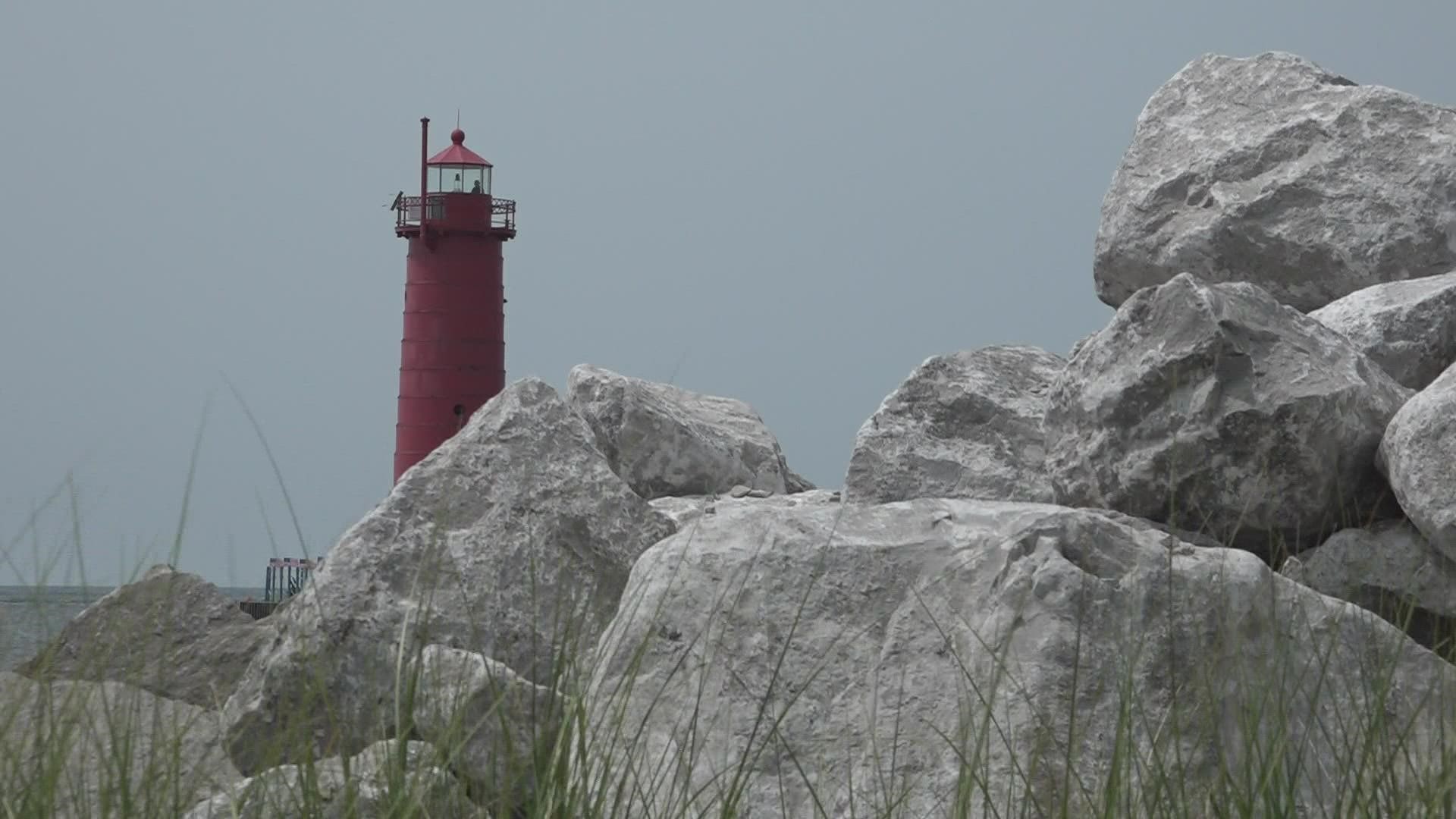 The South Pierhead Lighthouse has shined since 1903.