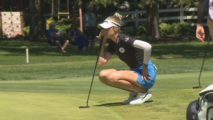 Nelly Korda takes lead after Round 3, looks to defend Meijer LPGA Classic Crown