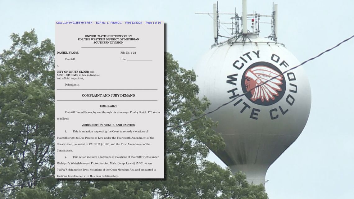 Former White Cloud police chief suing city over termination | wzzm13.com