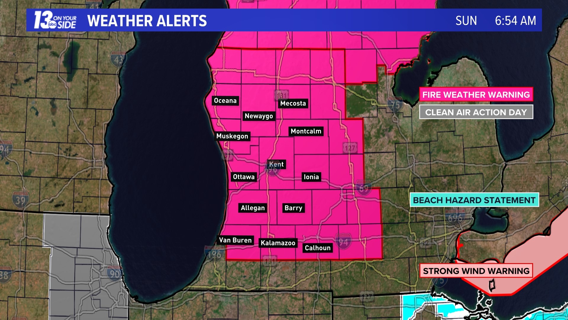 Elevated Fire Weather Risk Today