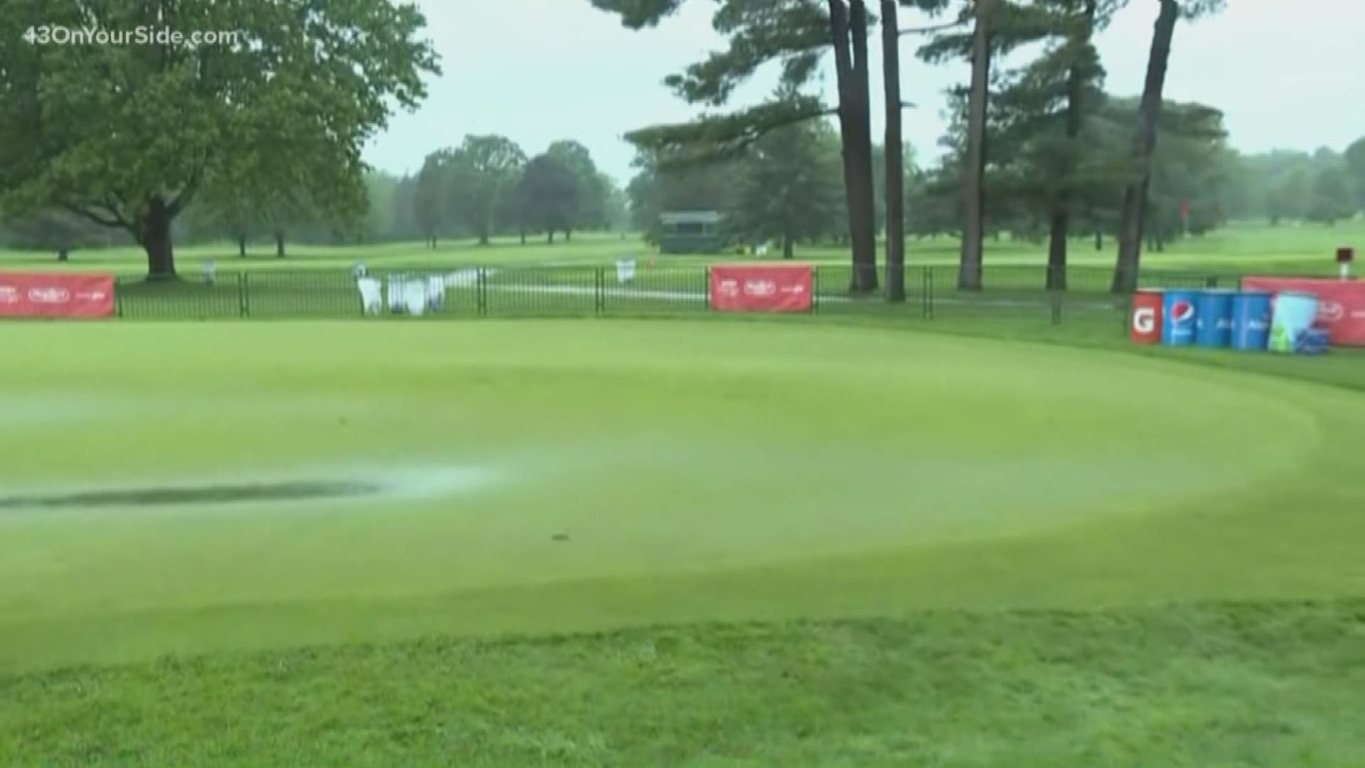 The first round of the tournament is set to kick off Thursday morning. Gates were set to open at 7 a.m., but due to rain officials have delayed the day until 8:45 a.m. The earliest possible start time is 8:45 a.m.