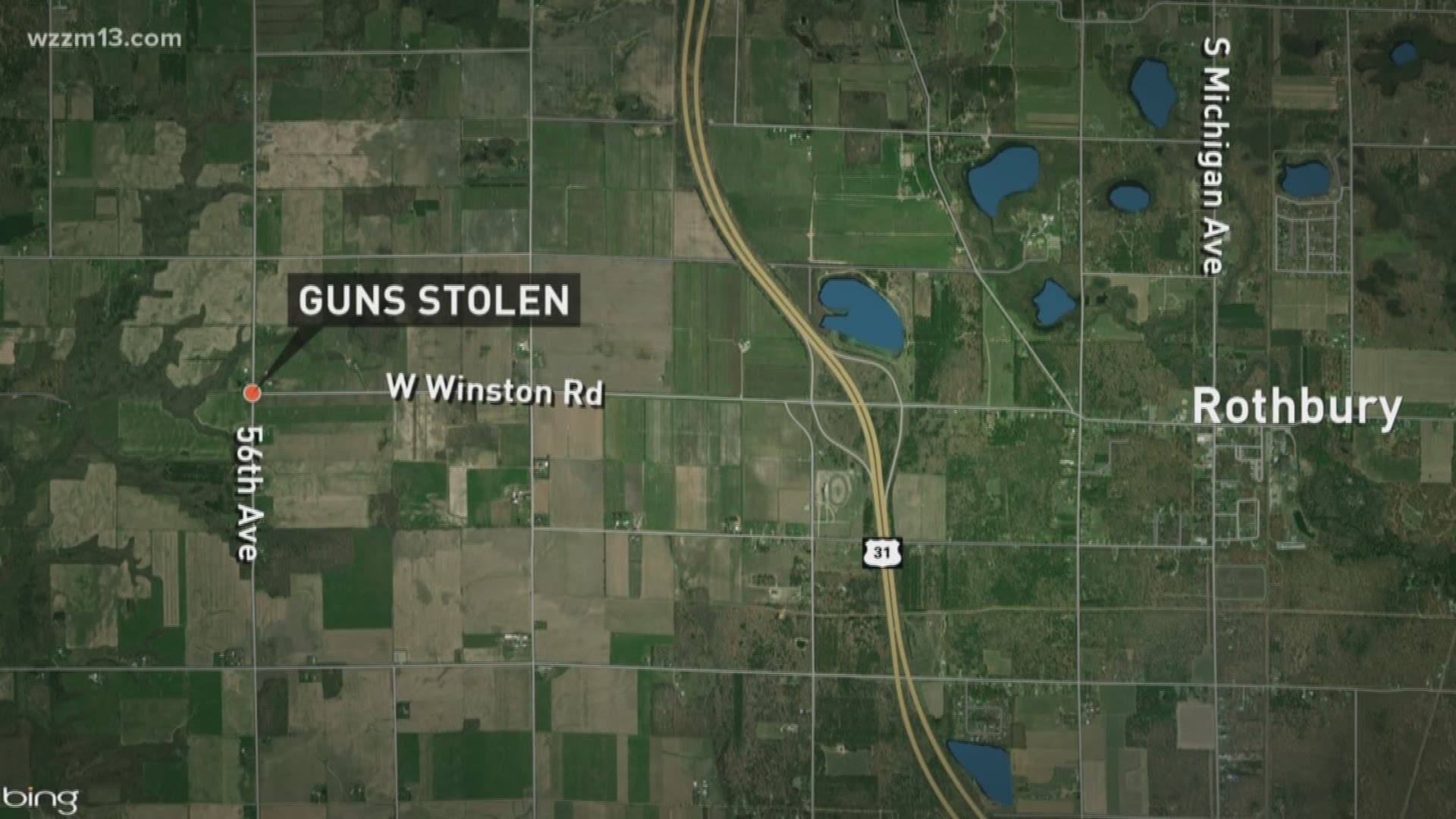 Guns stolen out of home in Oceana County