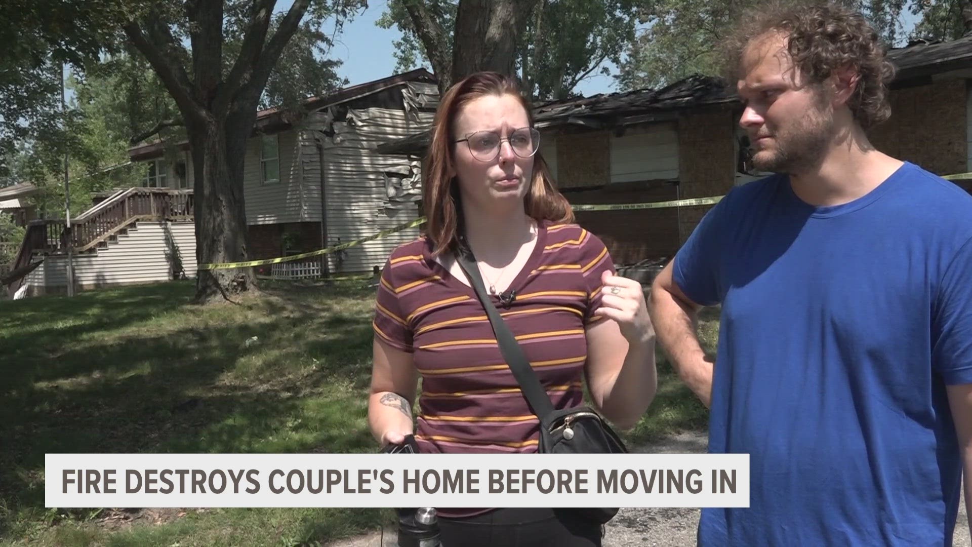 The couple was doing renovations to the home before they moved in.