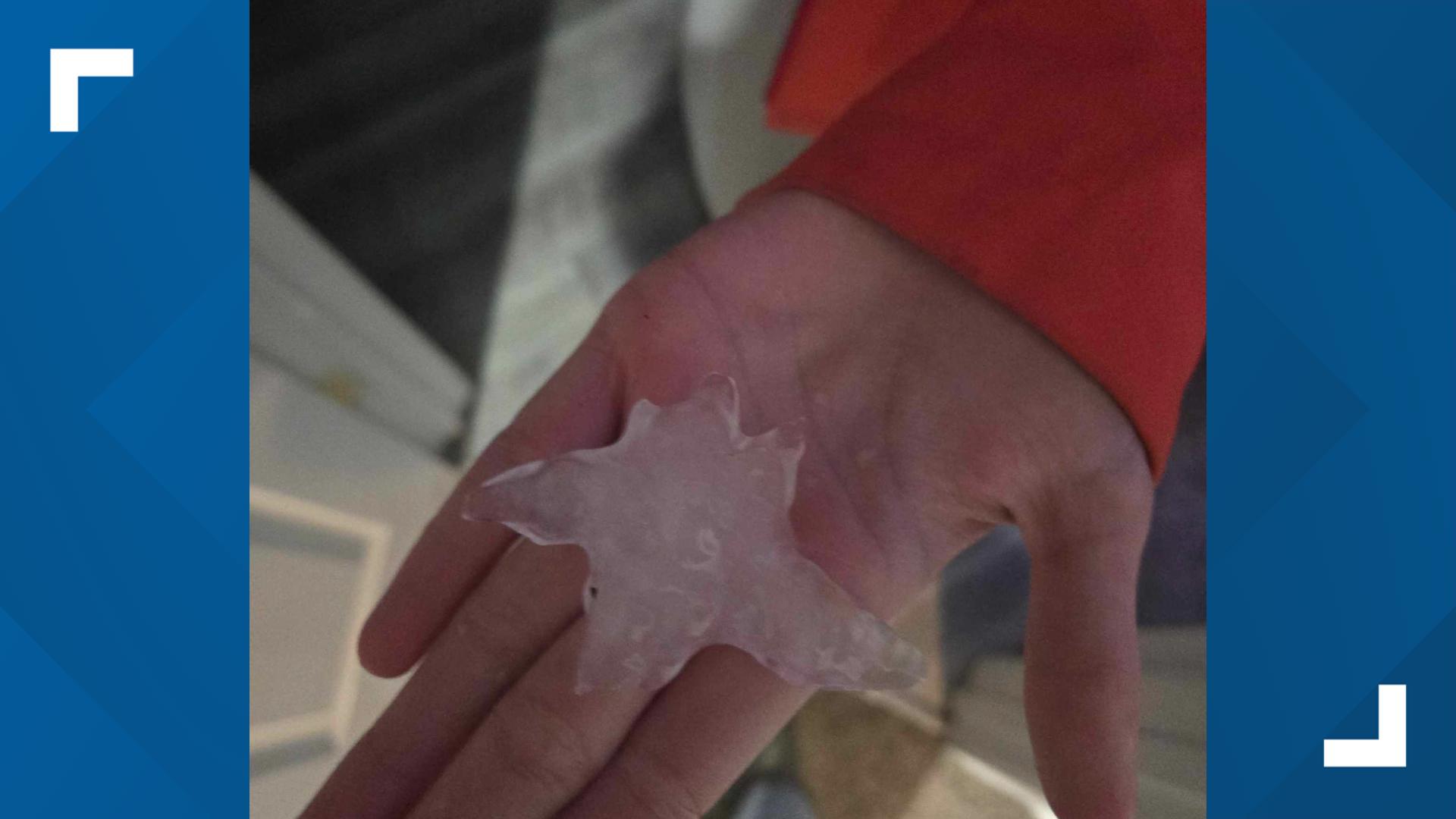 Tuesday's storms bring large hail to West Michigan | wzzm13.com
