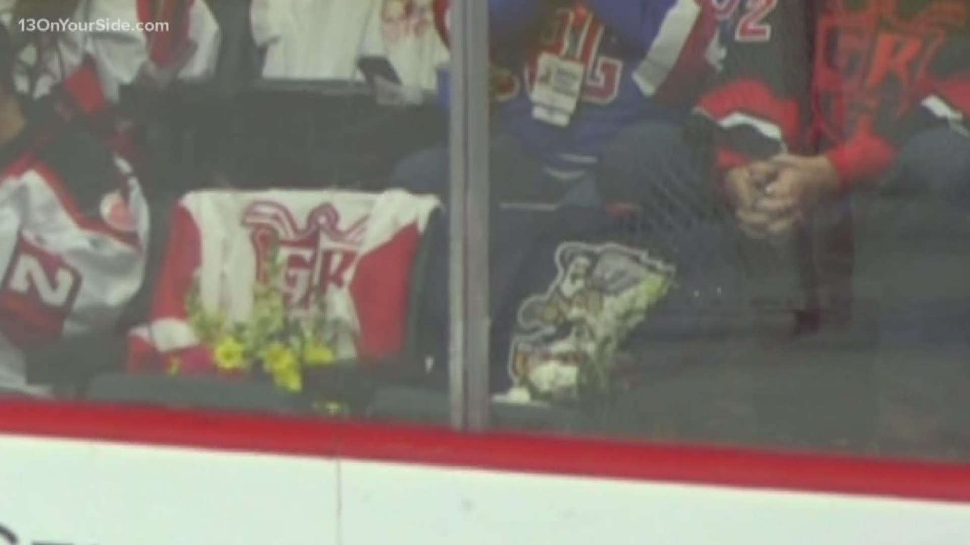 The Grand Rapids Griffins held a moment of silence at the Saturday game, honoring the Fuhrs.