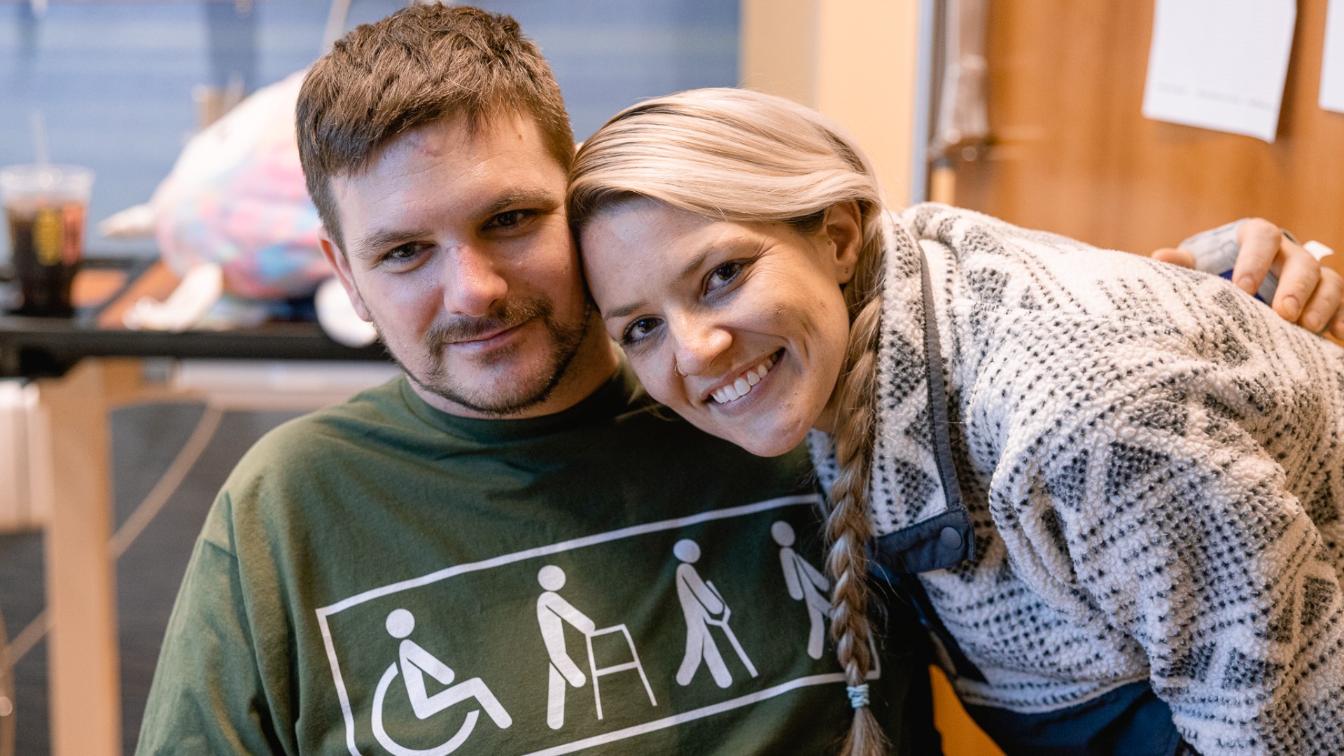 Allendale man who lost leg in barn explosion returns home