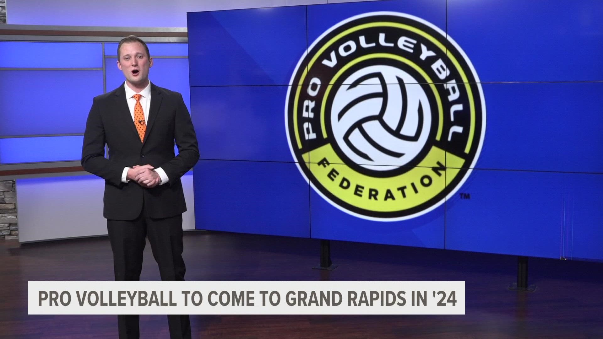 A new professional sports team is coming to Grand Rapids.