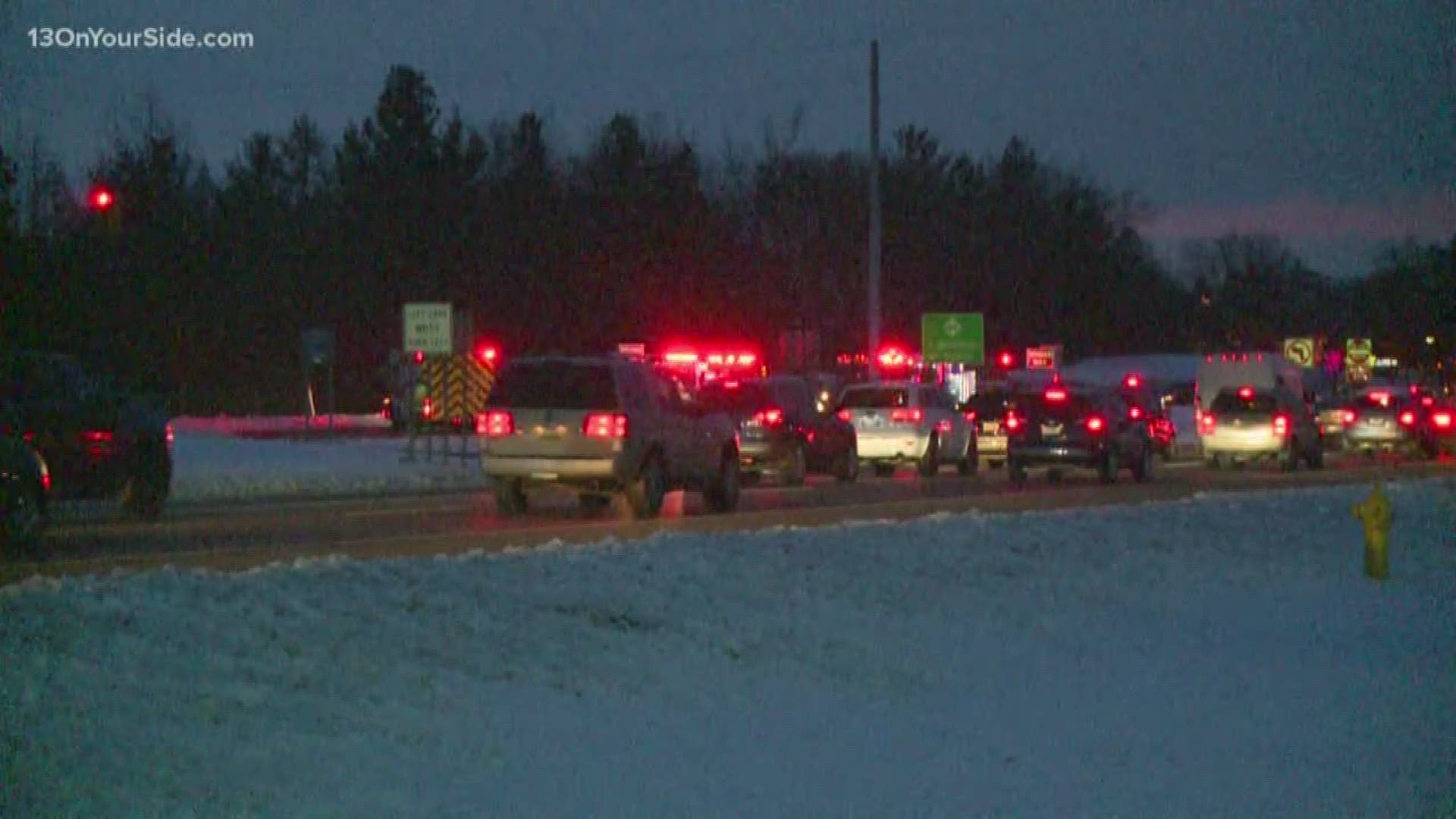 A Wyoming teenager was sent to the hospital after a crash on East Beltline Avenue Wednesday morning.