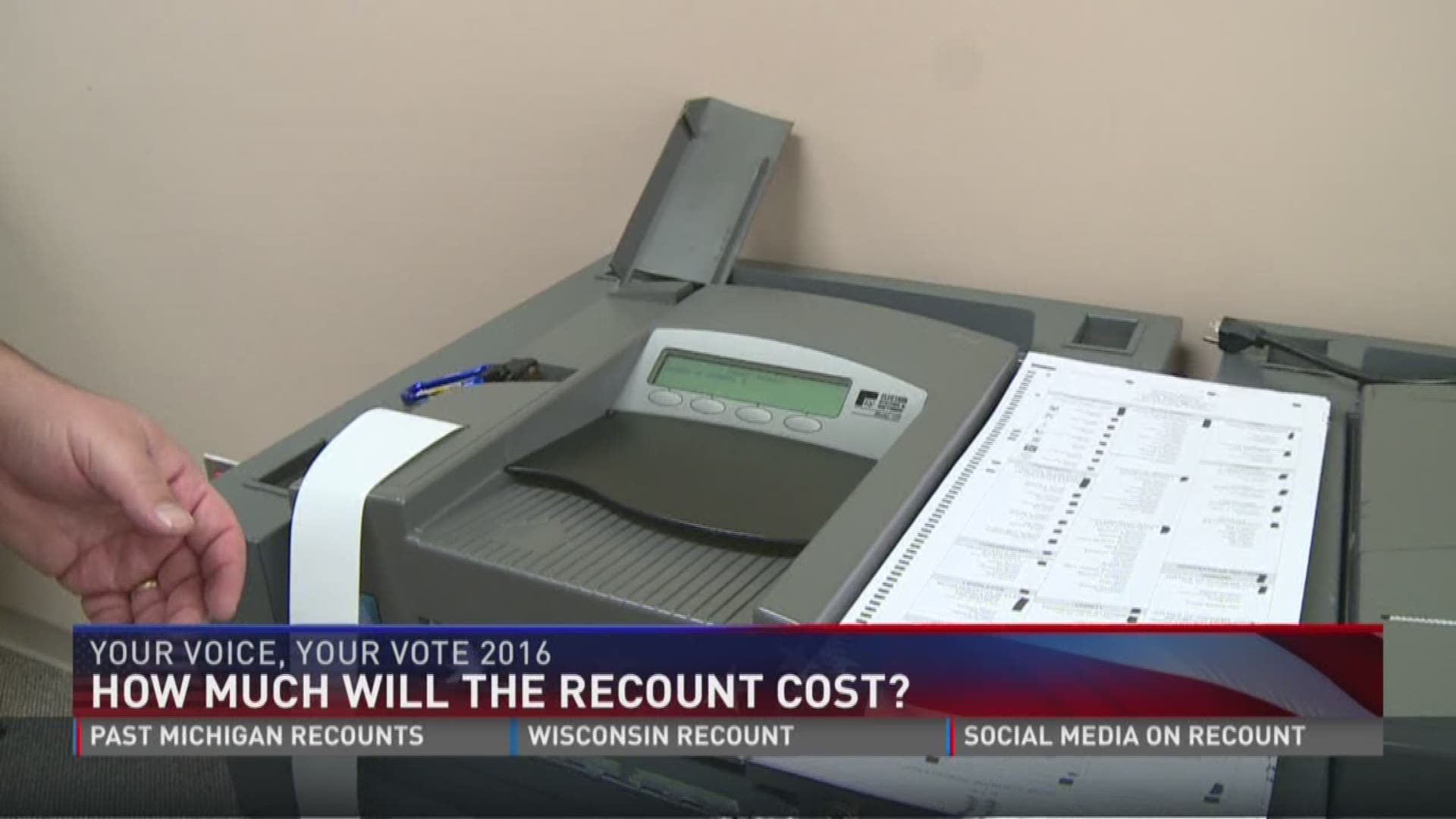 How much will the recount cost?