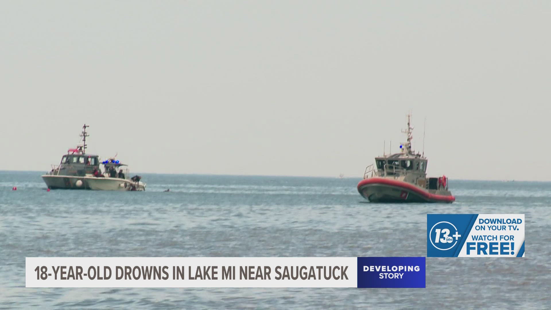 Authorities confirmed an 18-year-old man drowned near Saugatuck after swimming without a life preserver.
