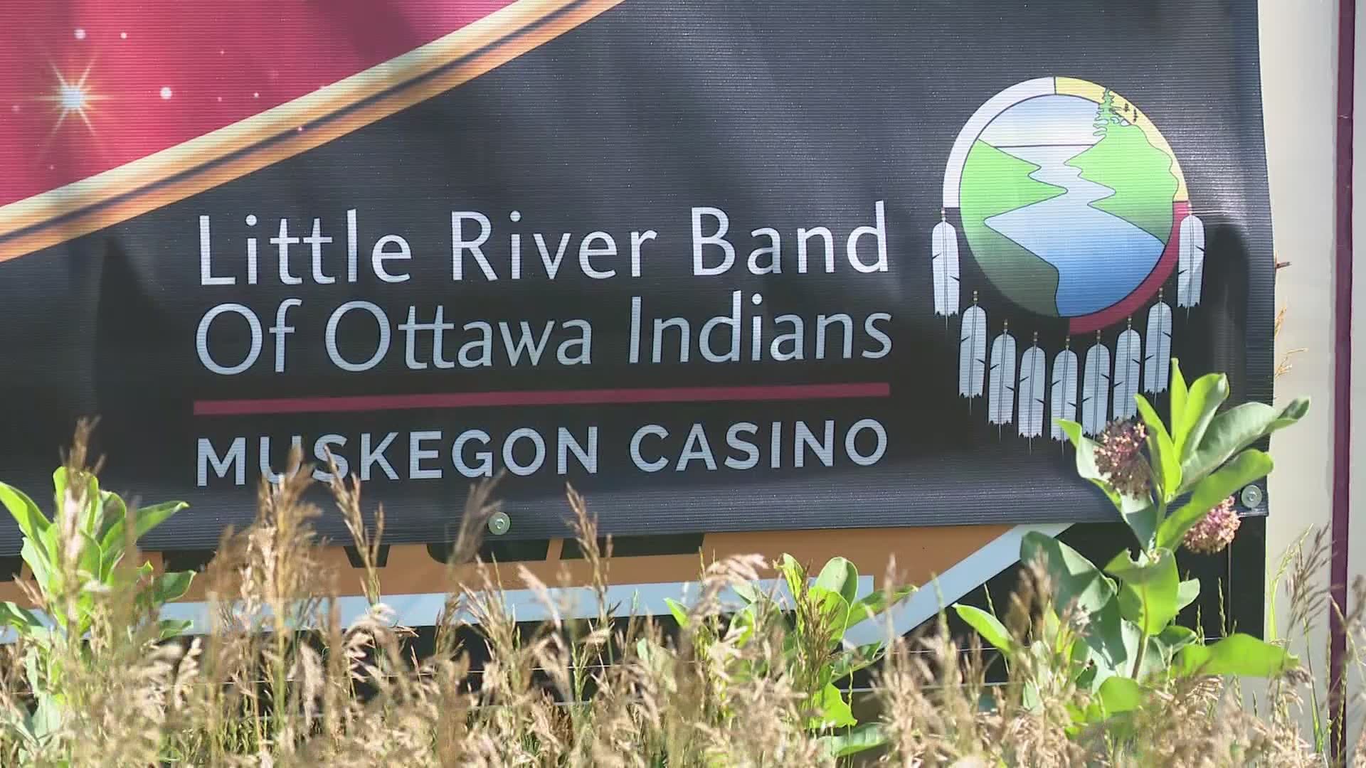 Fruitport Township property eyed for a casino remains cover in weeds as Little River Band of Ottawa Indians waits on approval from Governor Gretchen Whitmer.