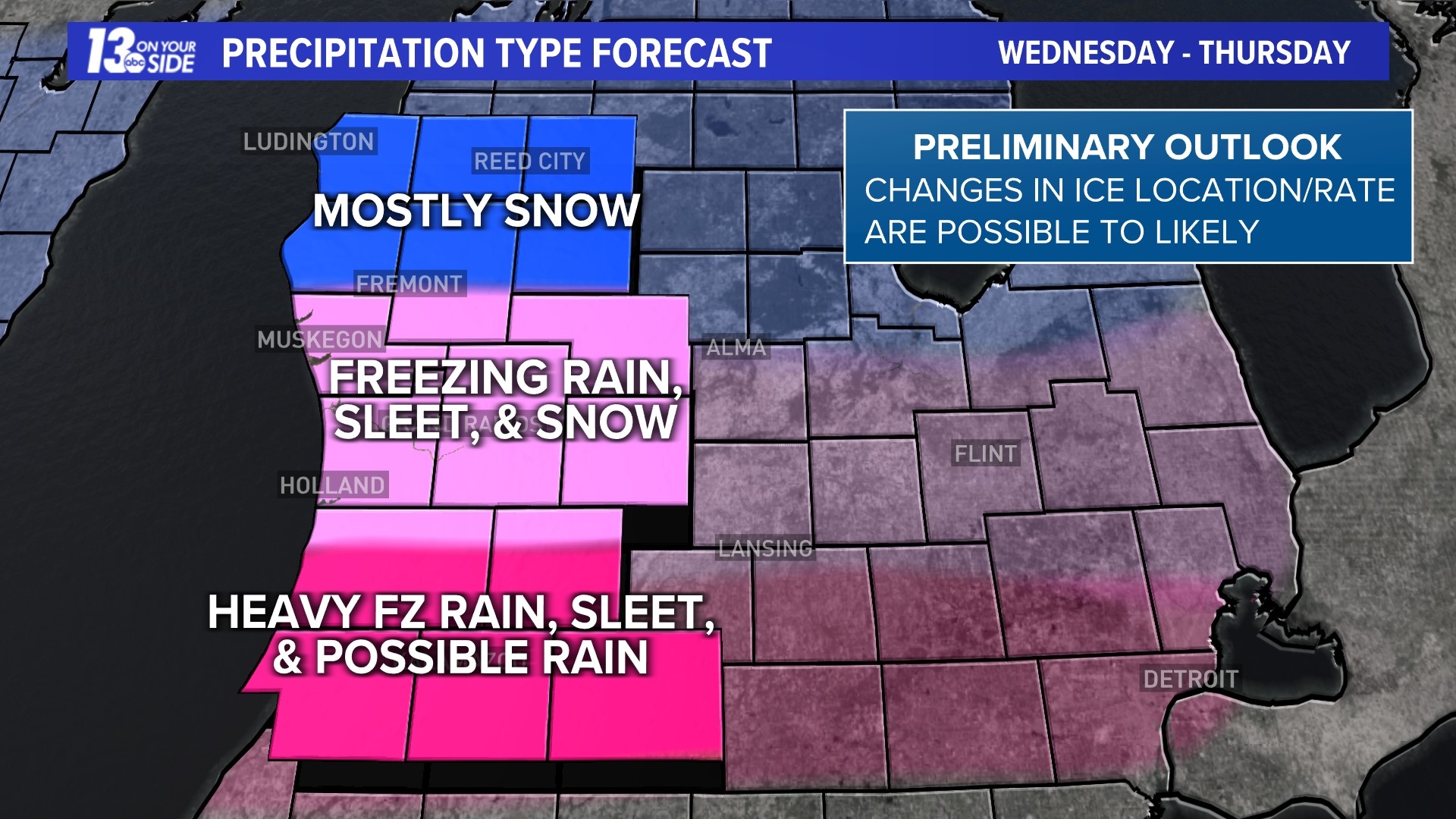 High Impact West Michigan Winter/Ice Storm Possible This Week! | Wzzm13.com