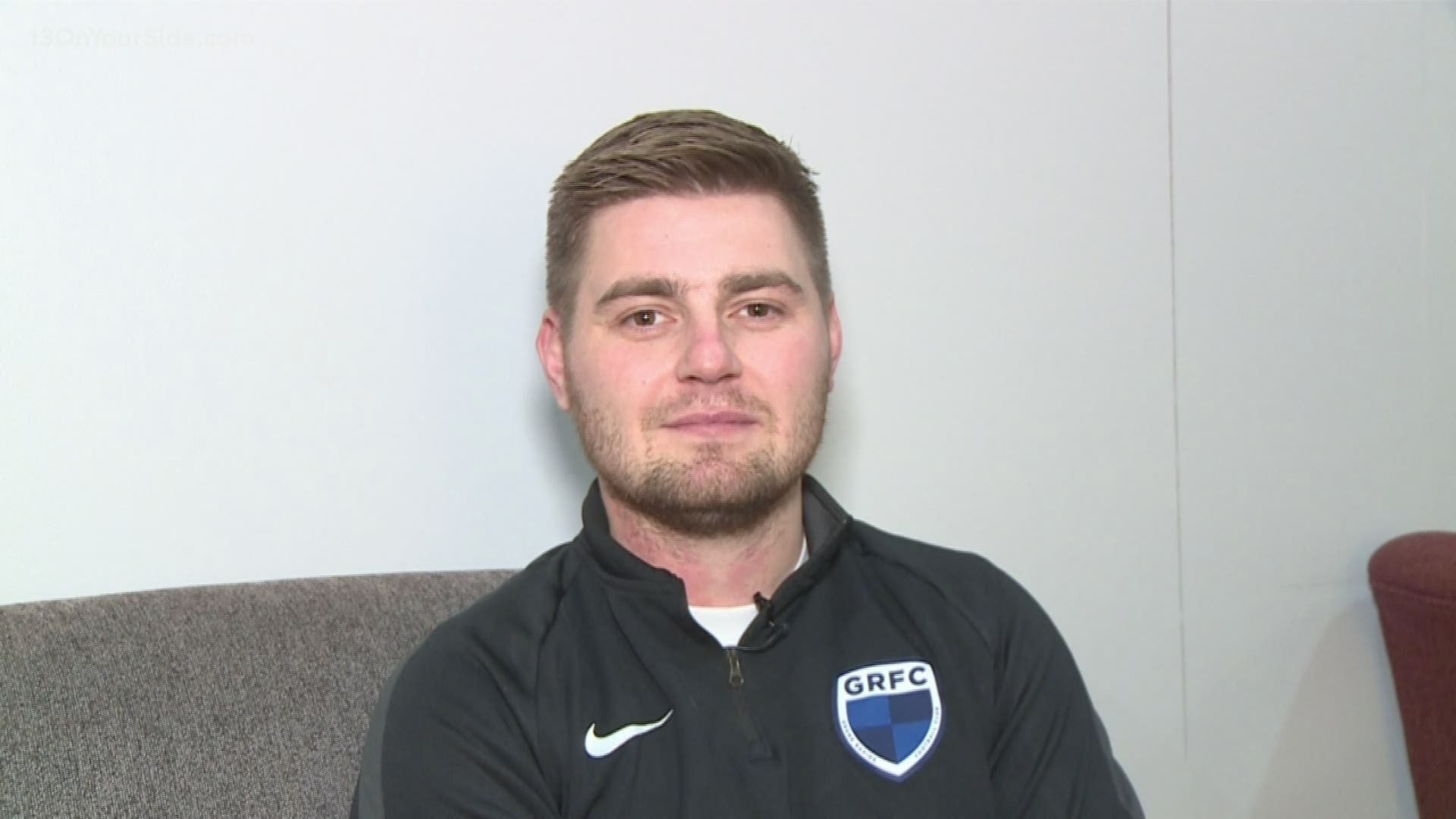 The new head coach is 29-year-old James Gilpin and he joins the men's team after two years as head coach of the GRFC women.