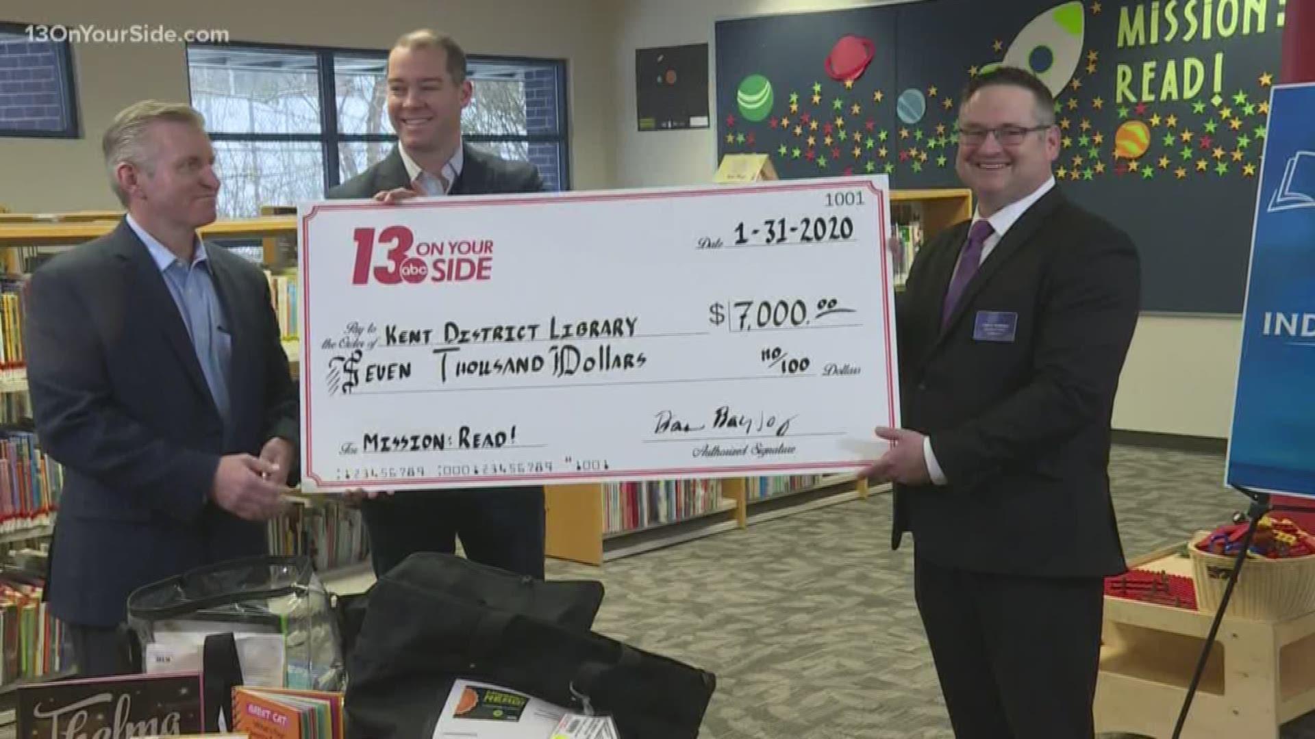 The $7,000 TEGNA Foundation grant will go to KDL's Mission: READ! project.