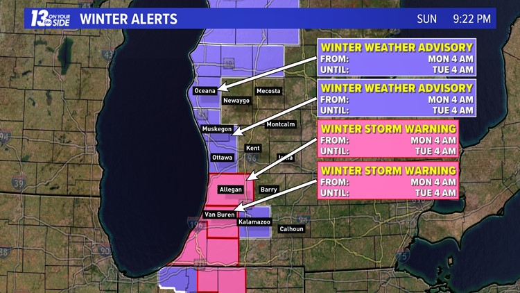 Winter Storm Heading Toward Michigan! | Wzzm13.com